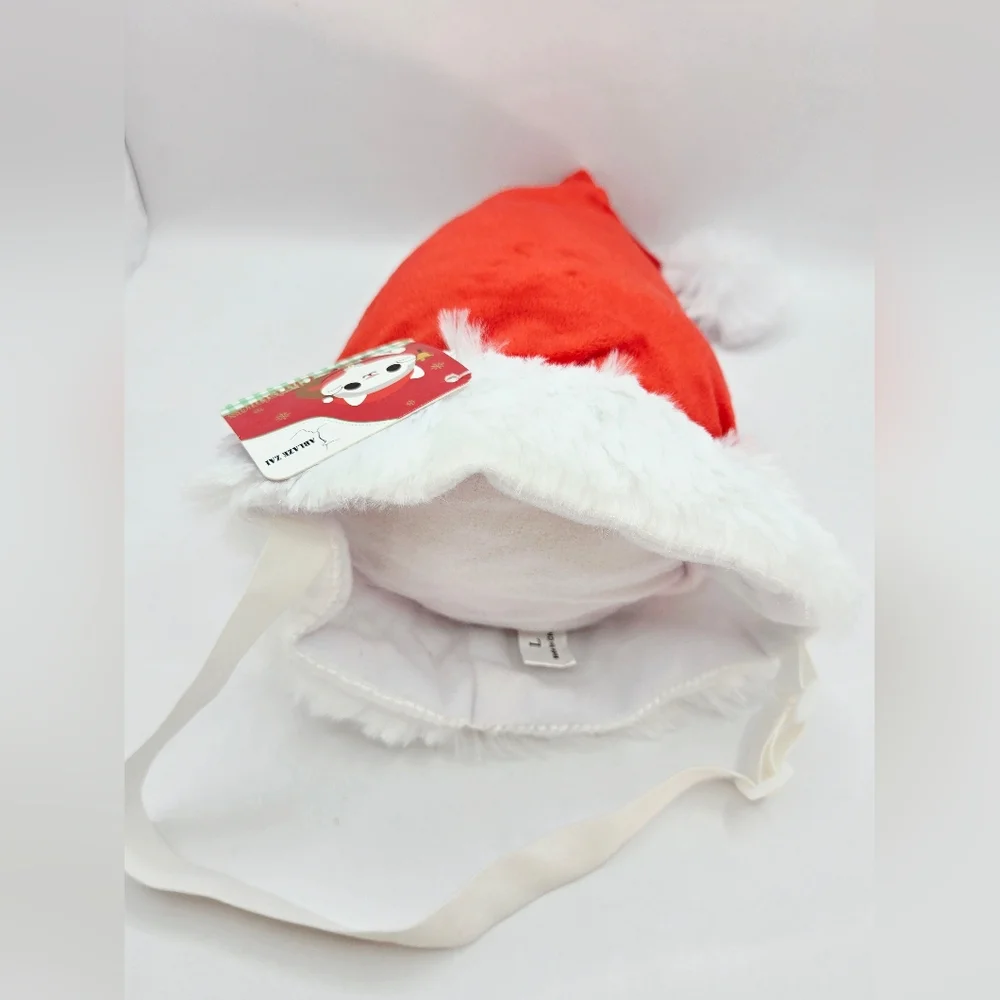 Adjustable Christmas Dog Santa Hat Large Dogs‎ NWT